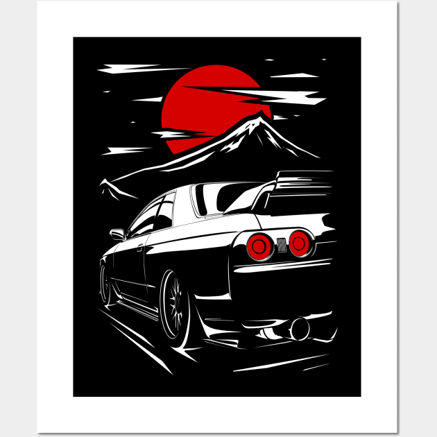 Nissan Skyline R32 Wall Art by racingfactory